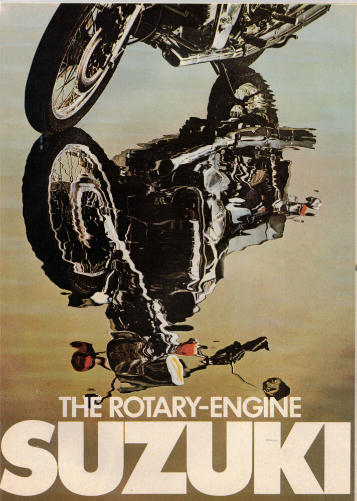 Suzuki RE5 advertisement in 1970s