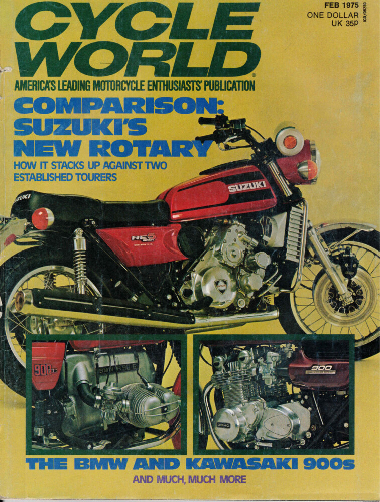 Suzuki RE5 cover of Cycle World