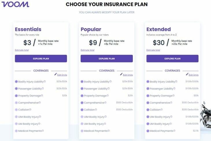 VOOM Insurance Plans Screenshot 1000x667