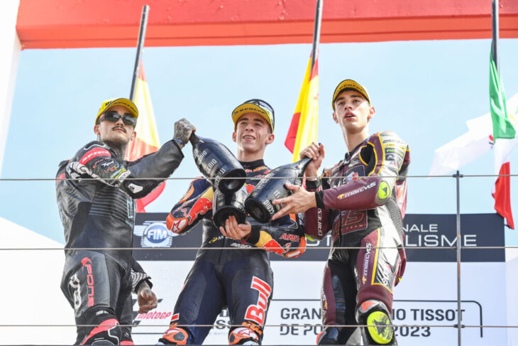 2023 Portuguese MotoGP News and Results Moto2 podium