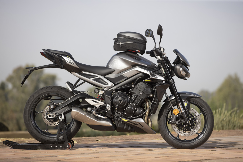 2024 Triumph Street Triple 765 R accessorized