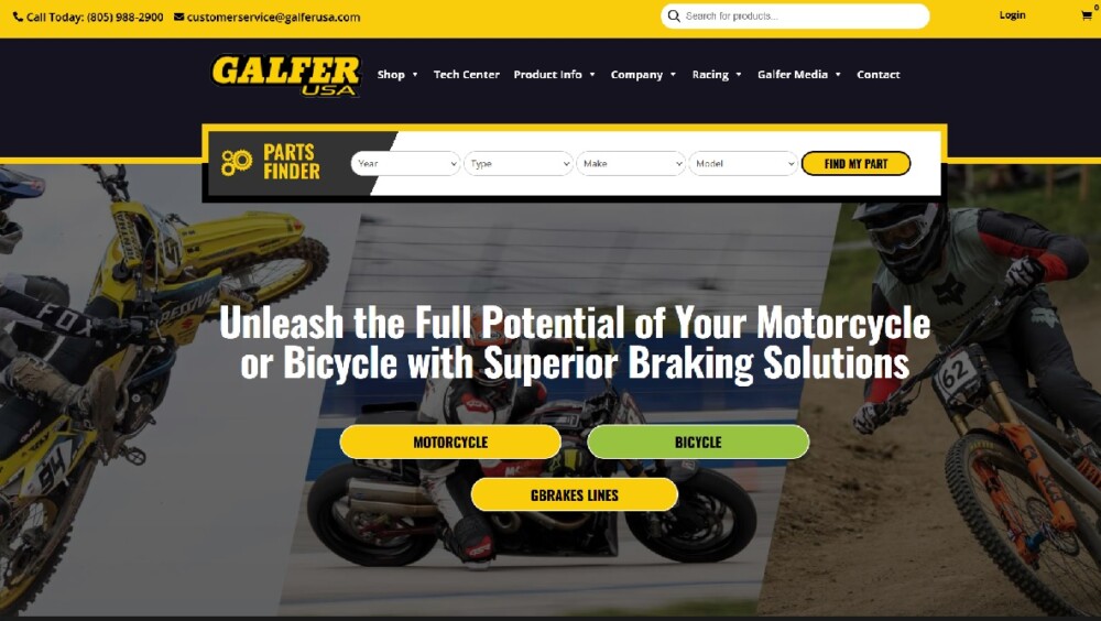 Galfer USA website