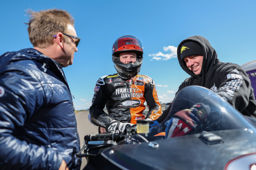 H-D Factory rider Kyle Wyman