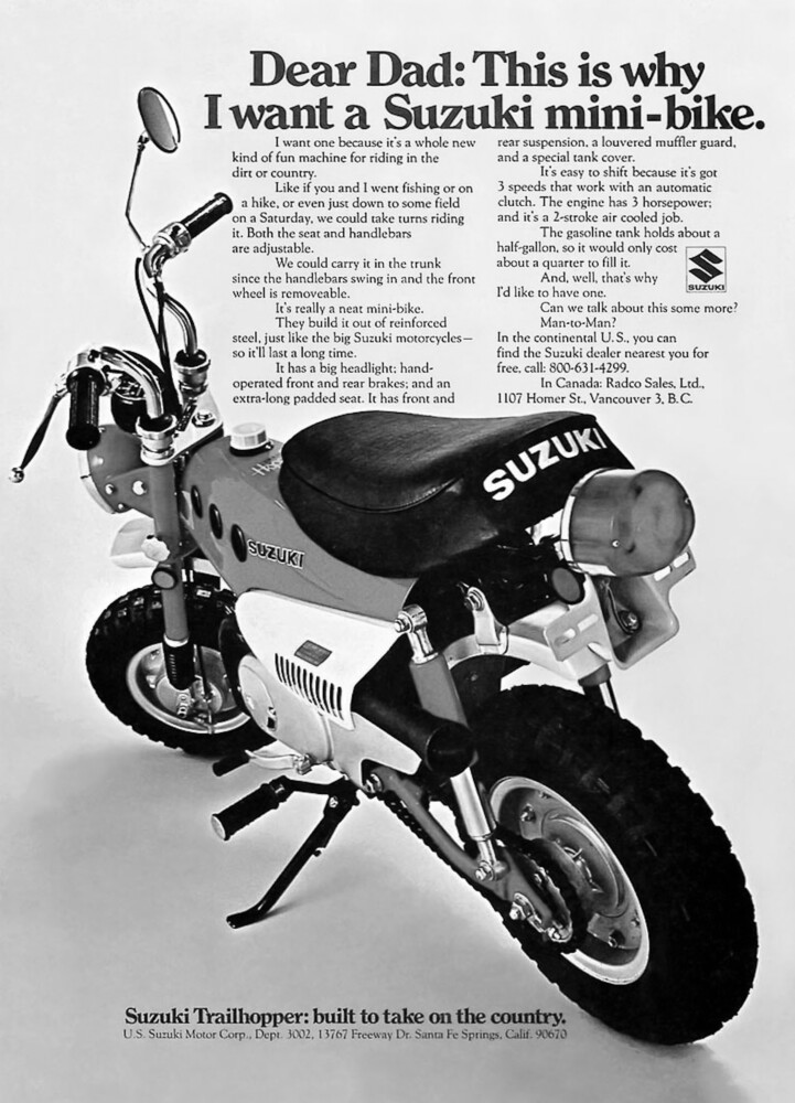 Archives Column | Suzuki MT50 Trailhopper