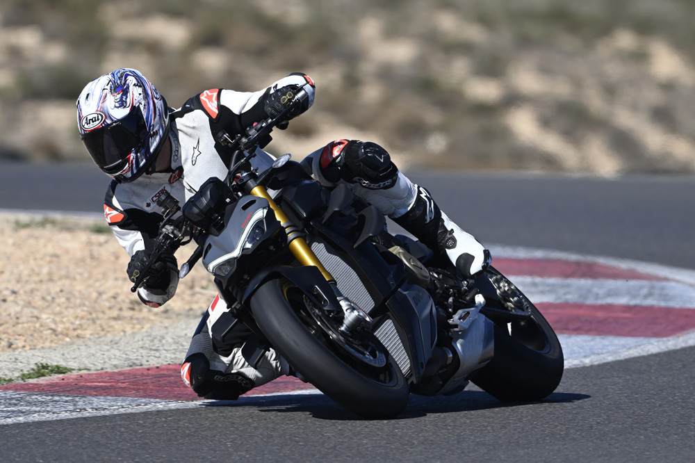 2023 Ducati Streetfighter V4 S at Andalucia Circuit