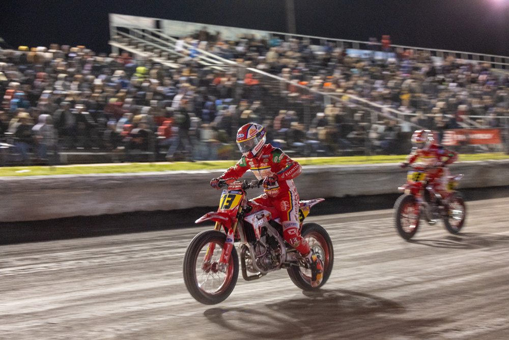 Morgen Mischler at 2023 American Flat Track Dallas Half-Mile