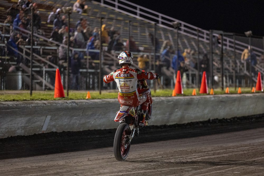 Trent Lowe at 2023 American Flat Track Dallas Half-Mile