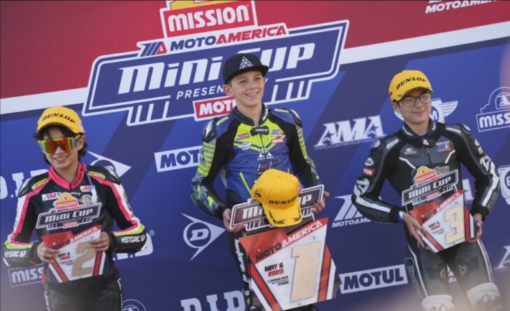 2023 Mission Mini Cup By Motul podium