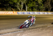 2023 Sacramento Mile American Flat Track Results - Supertwins Jared Mees action - Tim Lester photo