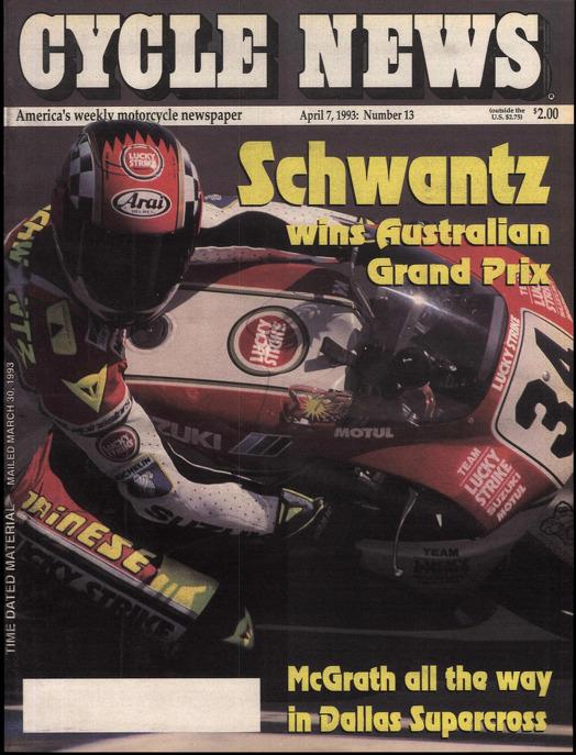 Cycle News Magazine 1993 Australian MotoGP