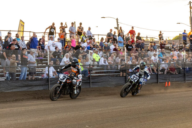 2023 Lime Half-Mile American Flat Track Results Briar Bauman and Dallas Daniels AFT SuperTwins class web image