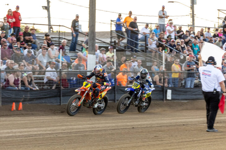 2023 Lime Half-Mile American Flat Track Results Kody Kopp and Tom Drane Action AFT Singles class web