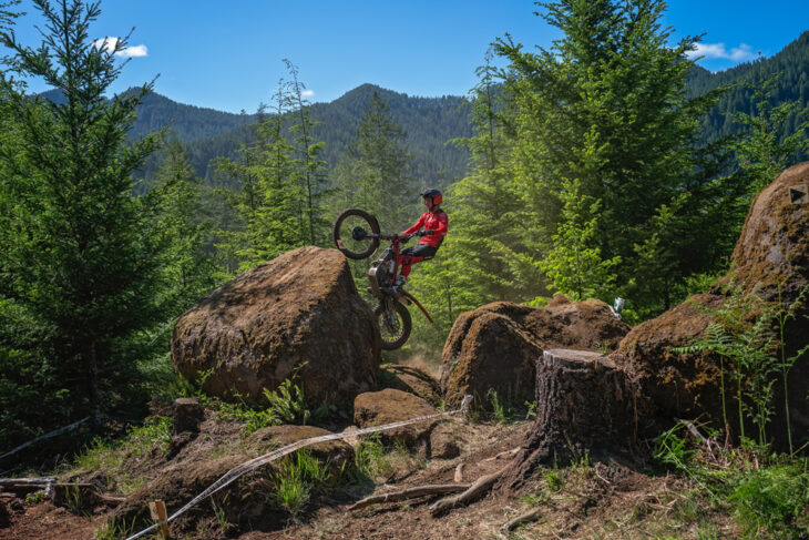 Josh Roper at 2023 NATC National MotoTrials Oregon