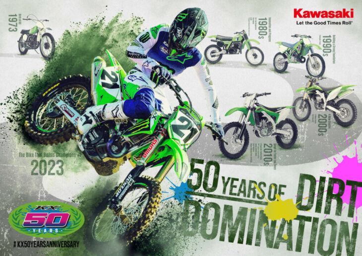 Kawasaki KX Brand Celebrates 50th Anniversary