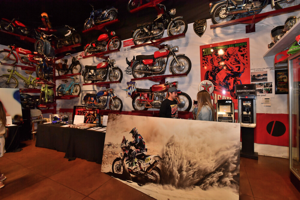 bikes on display at MotoDoffo Winery
