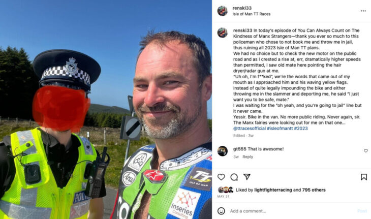 2023 Isle of Man TT police officer