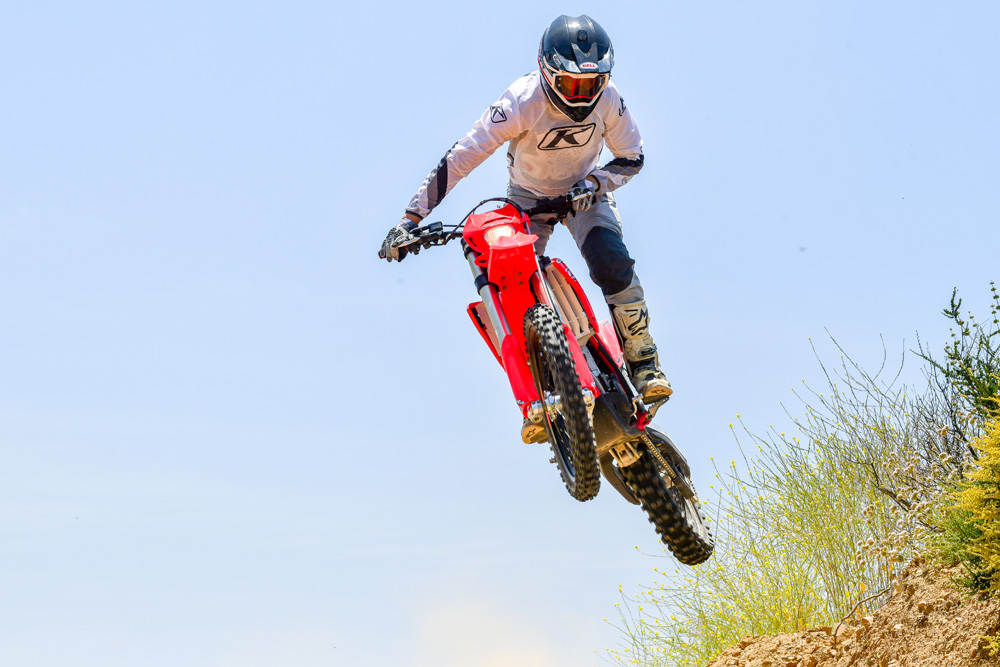 2023 Beta 430 RR motorcycle jumping