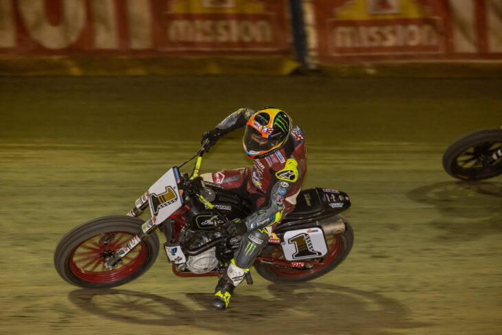 2023 Bridgeport New Jersey Half-Mile American Flat Track Round 13 Results SuperTwins Jared Mees action 1_6TL7425