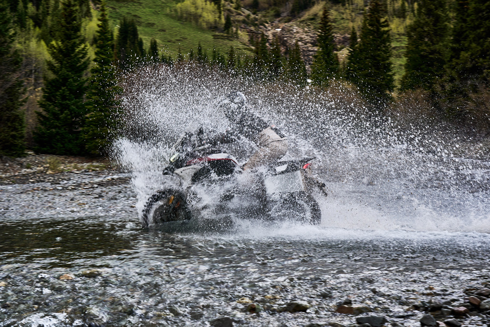 2023 Ducati Multistrada V4 Rally water crossing