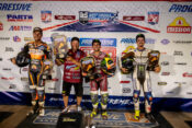 2023 Virginia Half-Mile American Flat Track Results SuperTwins Podium_5TL4451