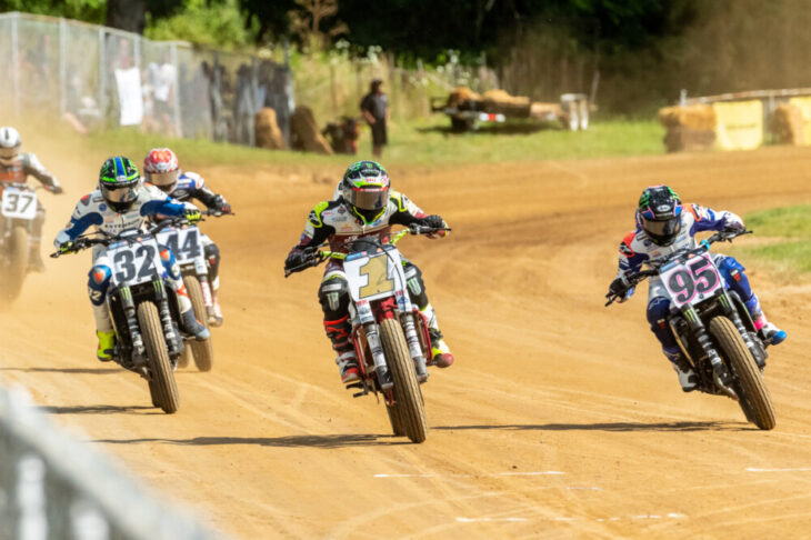 American Flat Track Peoria TT racers