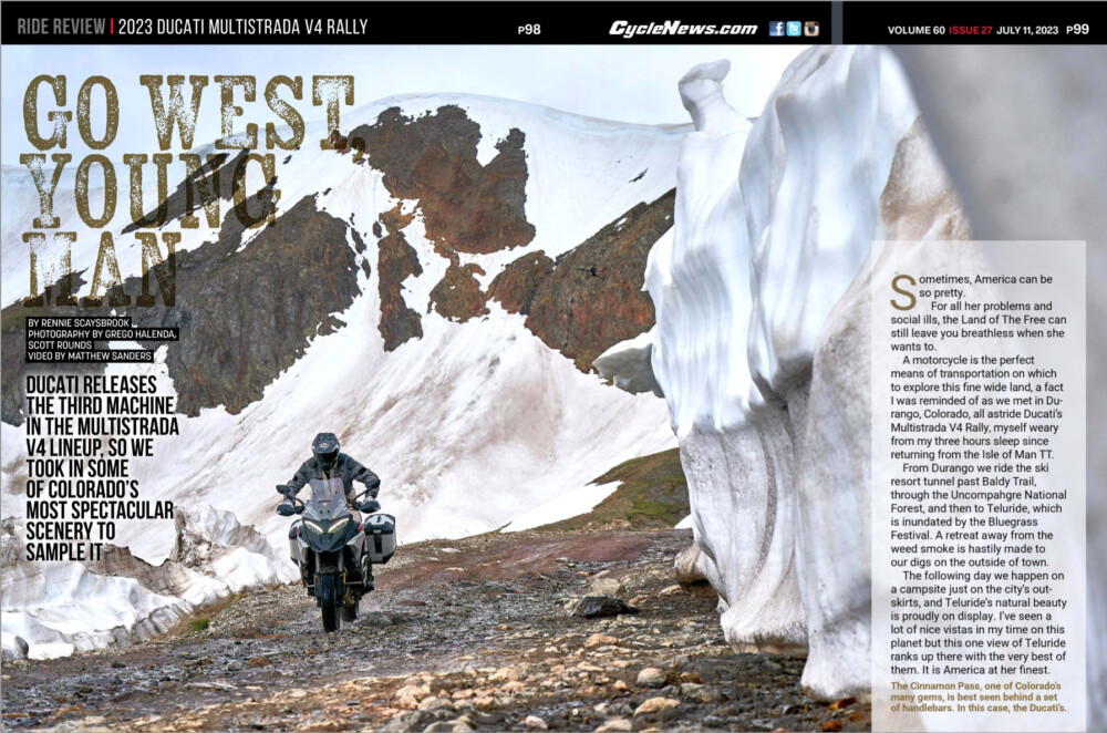 Cycle News Magazine 2023 Ducati Multistrada V4 Rally review
