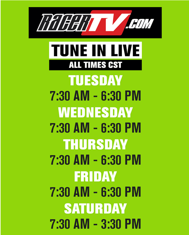 RacerTV Live Streaming Loretta Lynn's schedule