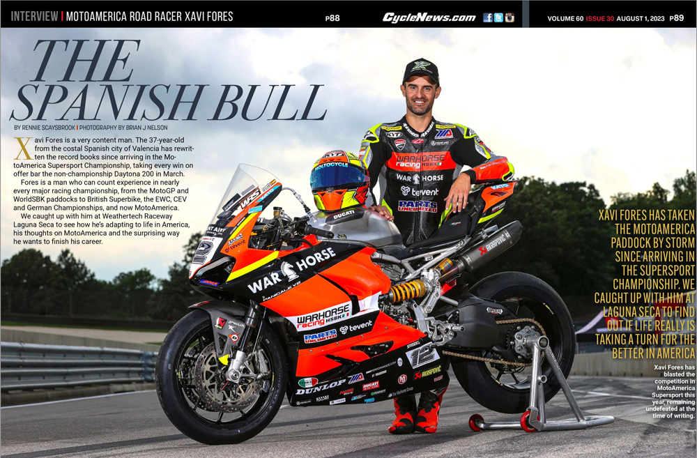 Cycle News Magazine Xavi Fores Interview