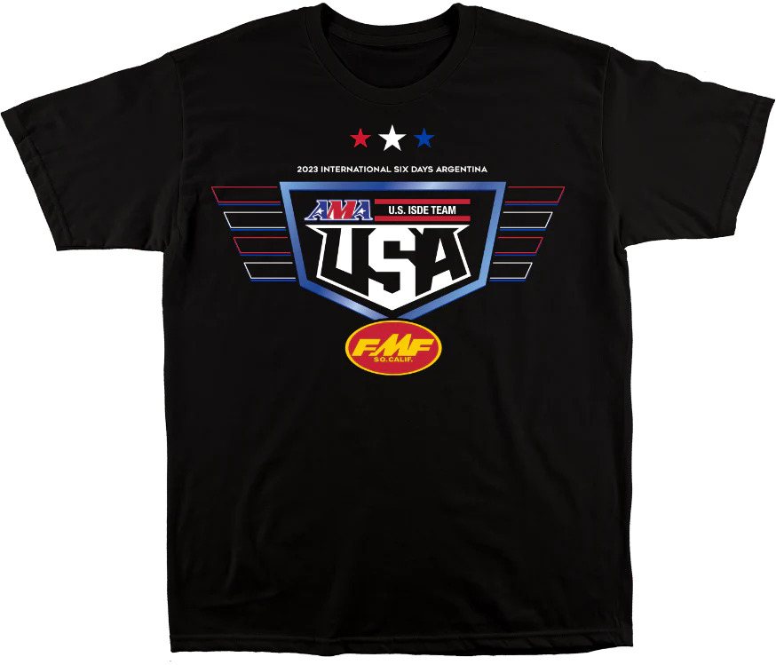 FMF Apparel ISDE black tee