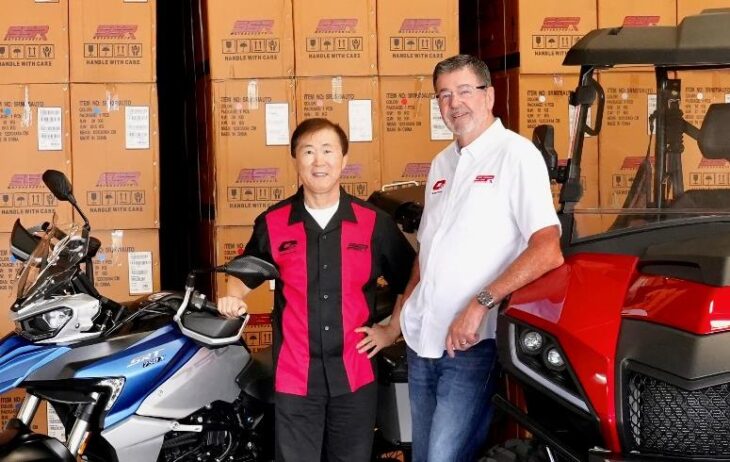 SSR Motorsports founder William Li and the new VP Greg Blackwell