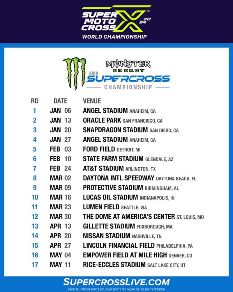 Supercross Schedule 2024 Tv Alia Louise