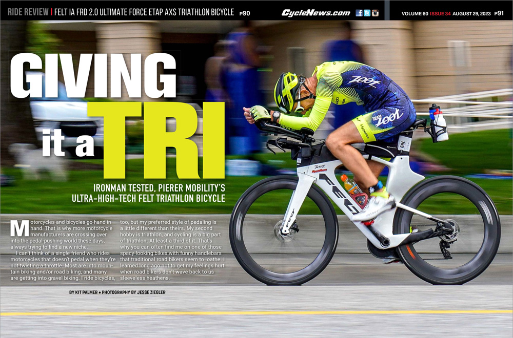Cycle News Magazine Felt Triathlon Bicycle Review