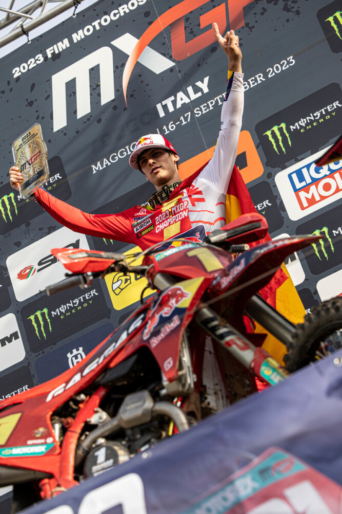Jorge Prado 2023 FIM MX2 of Italy. Photo by Juan Pablo Acevedo