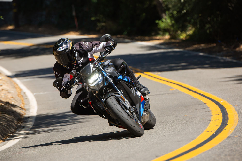 2023 BMW M 1000 R M Competition motorcycle 2023 BMW M 1000 R M Competition cornering