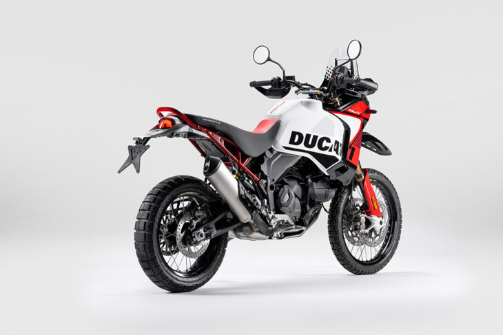 2024 Ducati DesertX Rally Specs and Price studio rear right