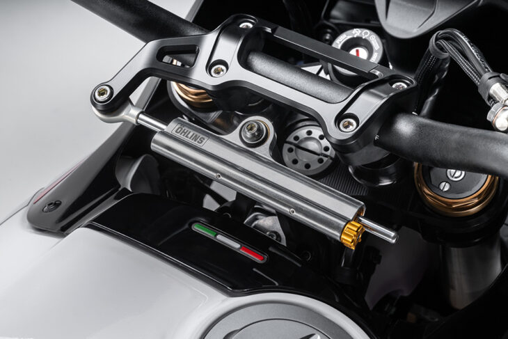 2024 Ducati DesertX Rally Specs and Price steering damper
