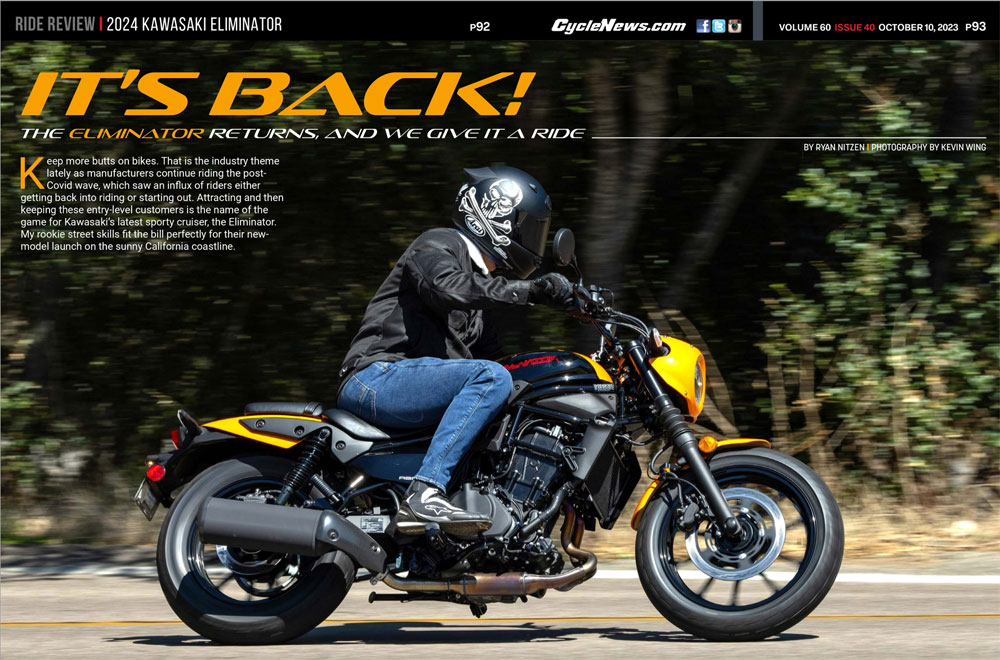 Cycle News Magazine 2024 Kawasaki Eliminator review