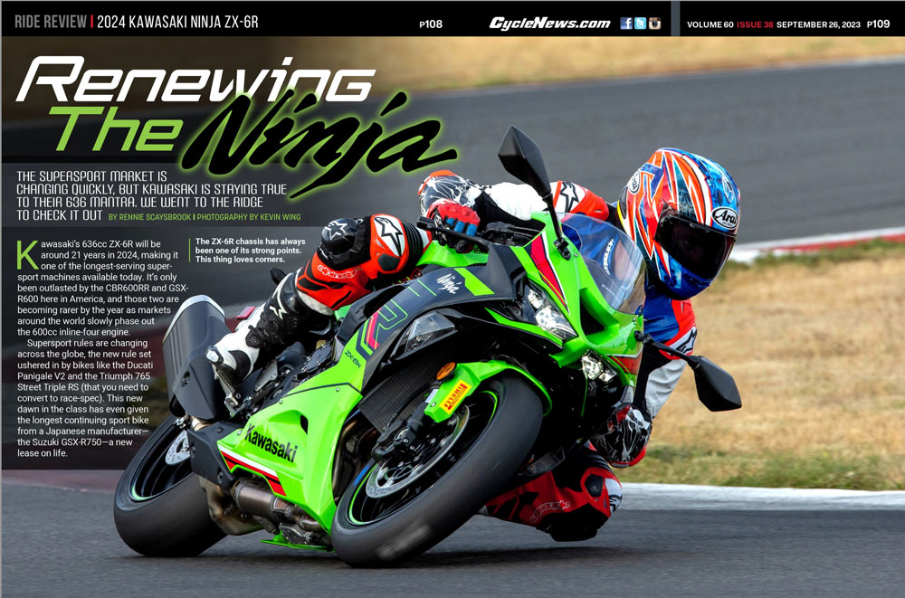 Cycle News Magazine 2024 Kawasaki Ninja ZX-6R Review