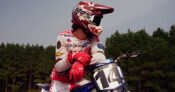 Dylan-Ferrandis wearing Bell Moto-9s Flex Mechant Helmet