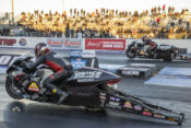 Gaige Herrera and Eddie Krawiec at 2023 NHRA Nevada Nationals. Photo by Matt Polito