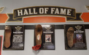 Hot Shoe Hall of Fame Museum wall