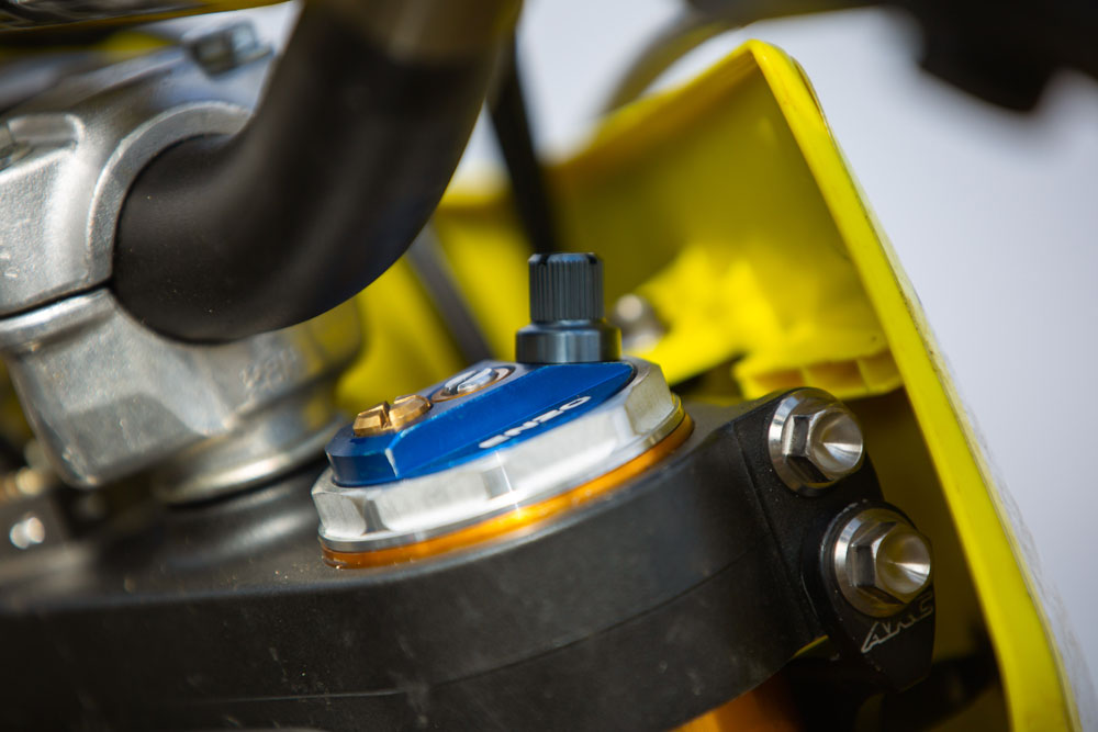 Ken Roczen’s factory 2024 Suzuki RM-Z450 fork caps