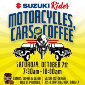 Motorcycles, Cars & Coffee With Suzuki