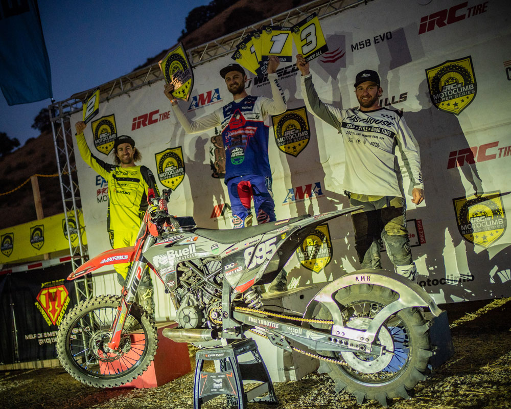 Podium at IRC Motoclimb Carnegie Classic