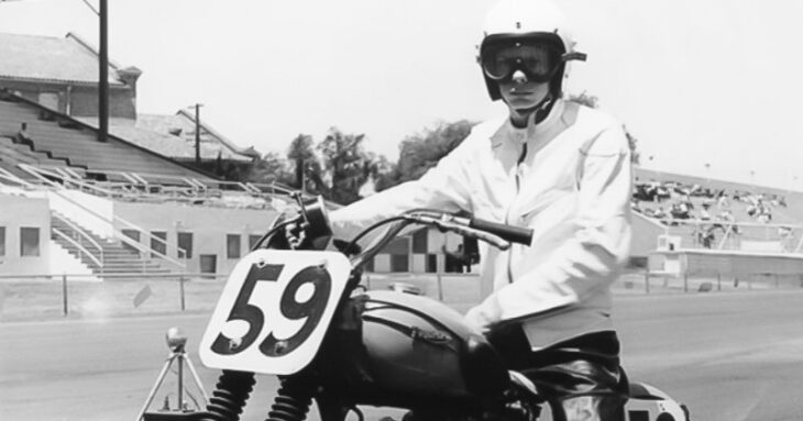 Dirt track legend and long-time Arai Helmet distributor Sammy Tanner