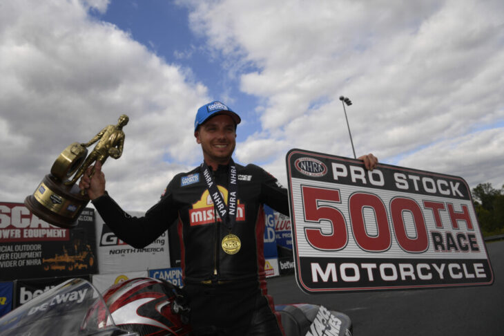 Vance & Hines Suzuki Gaige Herrera at NHRA Carolina Nationals Photo: Matt Polito