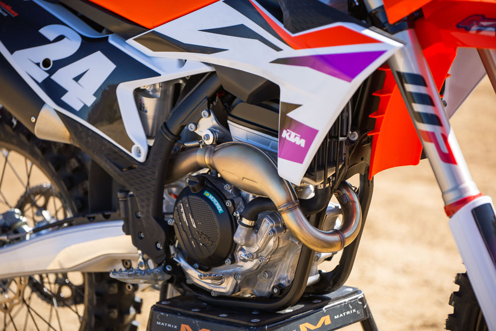 2024 KTM 250 SX-F four-stroke engine