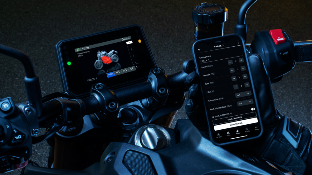 2024 Yamaha MT-09 SP sportbike YRC app 2024 Yamaha MT-09 SP YRC App Settings