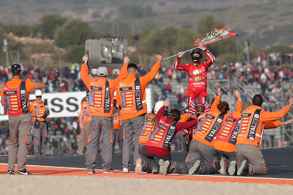 2023 MotoGP Champion Pecco Bagnaia in Valencia 2023 MotoGP Champion Pecco Bagnaia in Valencia