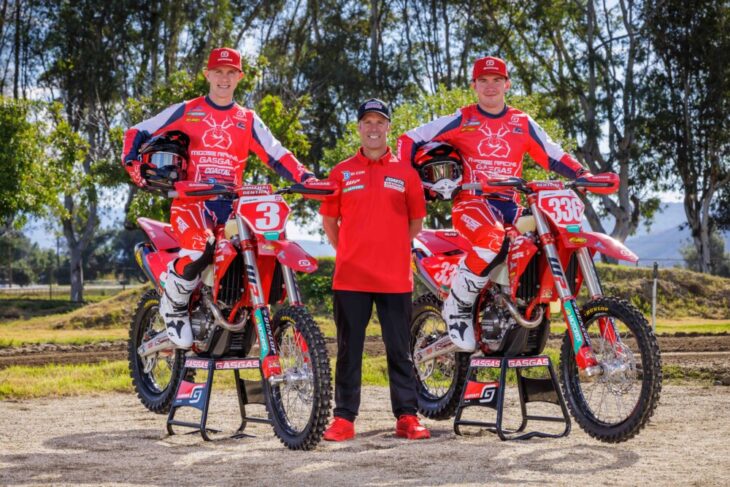 Coastal GasGas Factory Racing 2024 team. Photo by Simon Cudby